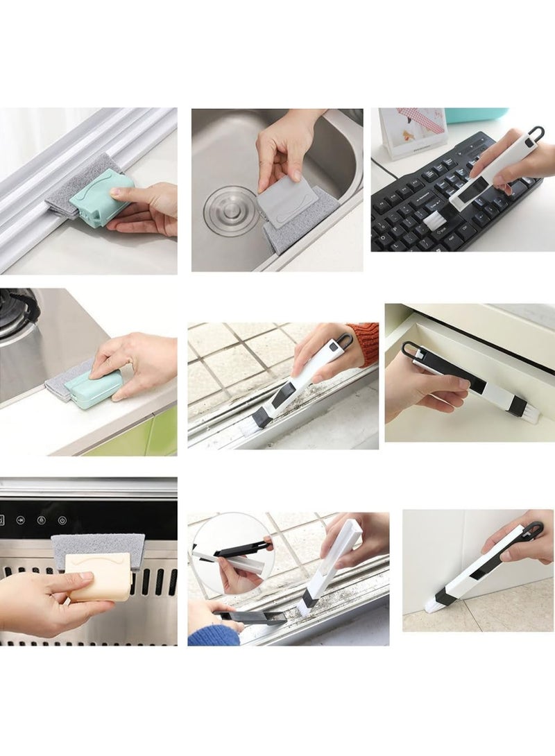Arabest Magnetic Windshield Cleaner Tool Set, Magnetic Window Cleaner Tool, Double-Sided Cleaner Glass Tool with Window Track Cleaner and Dustpan Cleaning Brush, High Rise and Car, Glass Thickness 3-10mm - Image 3